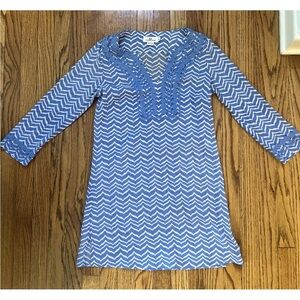 Vineyard Vines Ribbon Trim Tunic Swim Cover-Up Size XXS Beach, Pool Boho Luxury